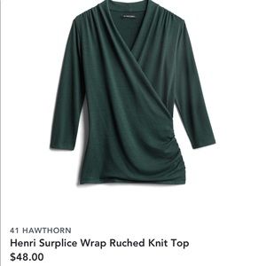 Wrap Knit Top NWT